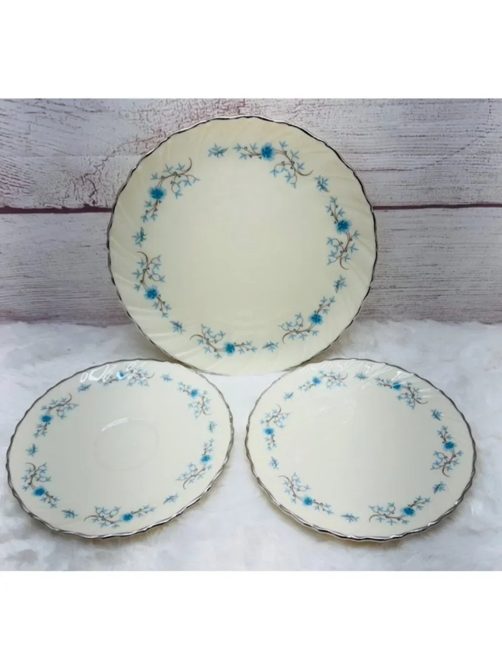 LENOX CHANSON D 514 Dinnerware Replacements Vintage 3 Pc (8 in & 6 in)
